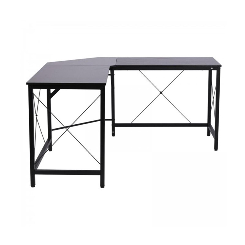 Mesa de Oficina MARLY en Metal y Madera, color Negro