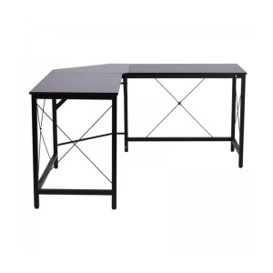 Mesa de Oficina MARLY en Metal y Madera, color Negro