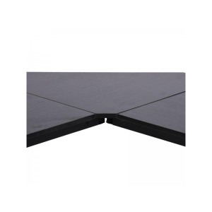 Mesa de Oficina MARLY en Metal y Madera, color Negro