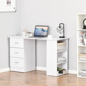 Mesa de Ordenador LIAM en Madera color Blanco