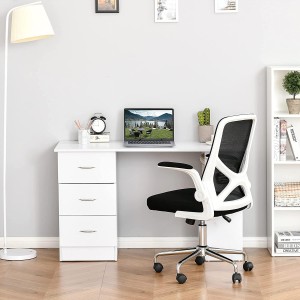 Mesa de Ordenador LIAM en Madera color Blanco