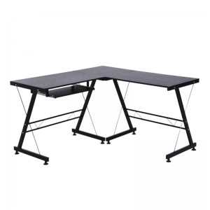 Mesa de ordenador ELTON, en metal, color negro