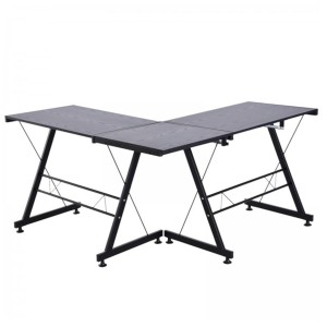 Mesa de ordenador ELTON, en metal, color negro