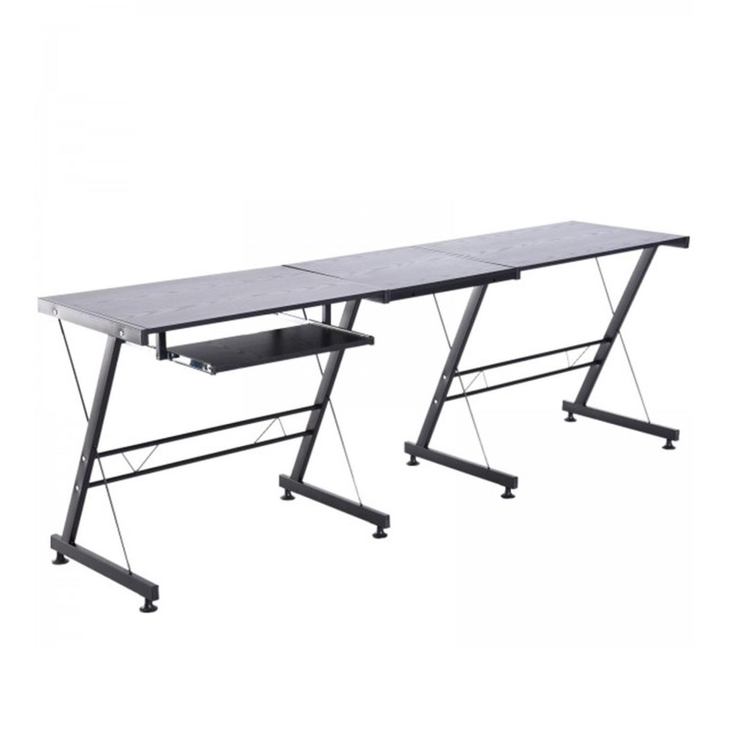 Mesa de ordenador ELTON, en metal, color negro