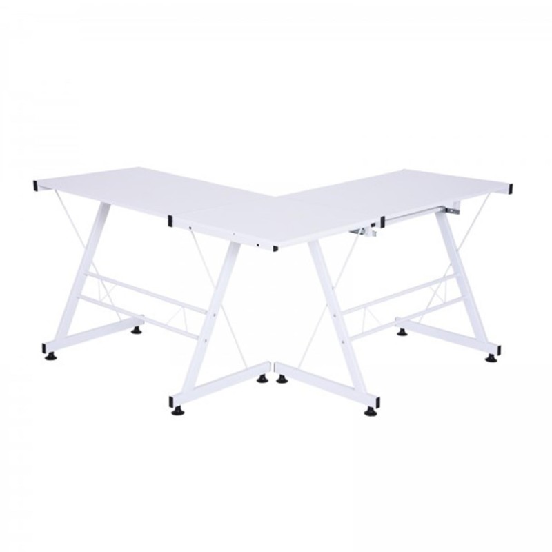 Mesa de ordenador ELTON, en metal, color negro