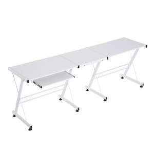 Mesa de ordenador ELTON, en metal, color negro