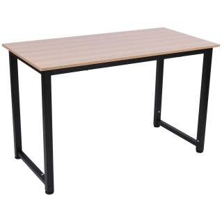 Mesa de Oficina DUSKO en Metal y Madera, color Negro y Roble 2