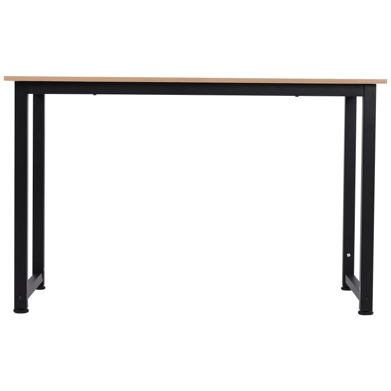 Mesa de Oficina DUSKO en Metal y Madera, color Negro y Roble
