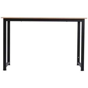 Mesa de Oficina DUSKO en Metal y Madera, color Negro y Roble