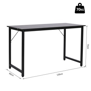 Mesa de Oficina ARDIT en Metal y Madera, color Negro