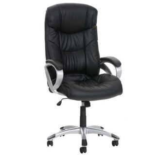 Sillón de oficina GLASGOW, Mecanismo Basculante, En Negro