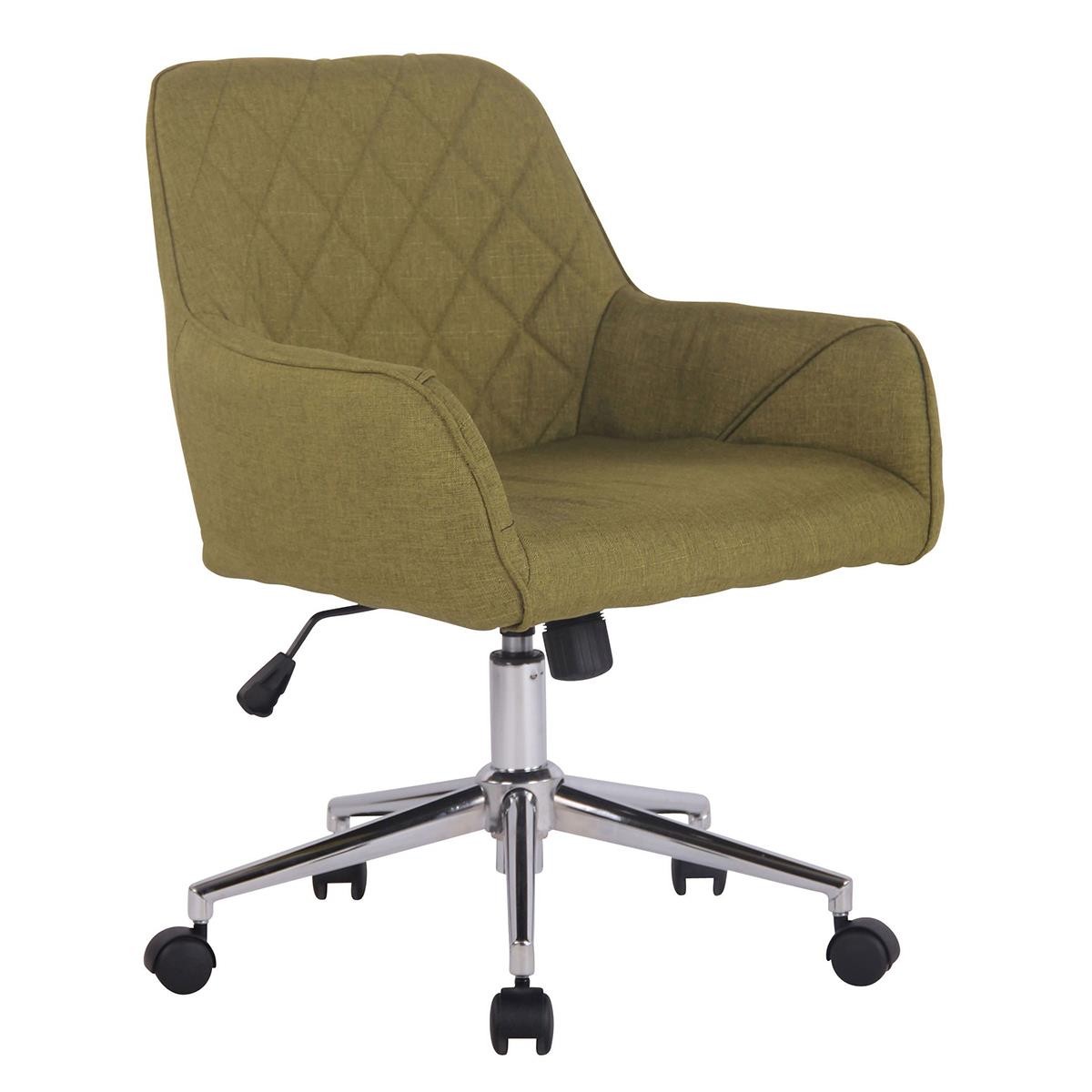 Silla de Oficina DARRY TELA, Estructura Metálica, con Costuras, Negro