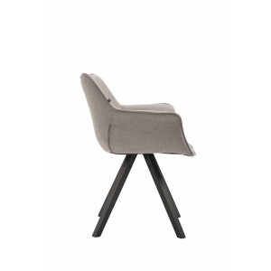 Silla de Confidente TULIP, En Tela, Color Negro