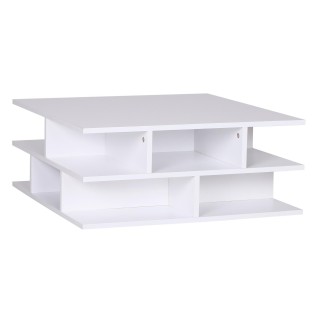 Mesa de Centro TESSA, 70x70 cm, color Blanco