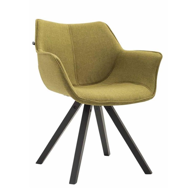 Silla de Confidente TULIP, En Tela, Color Negro