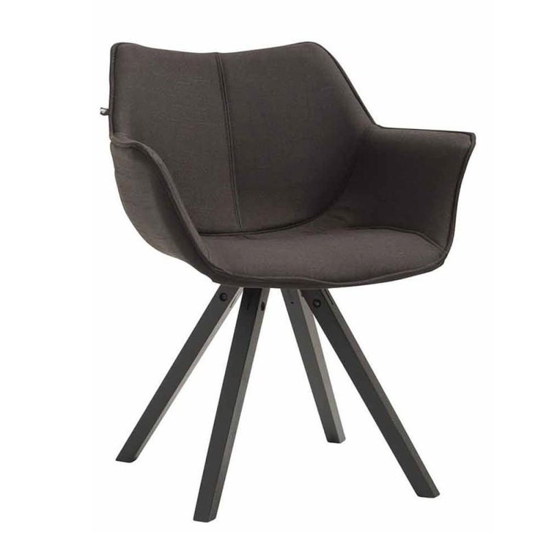 Silla de Confidente TULIP, En Tela, Color Negro