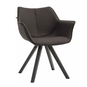 Silla de Confidente TULIP, En Tela, Color Negro