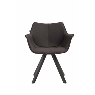 Silla de Confidente TULIP, En Tela, Color Negro 2