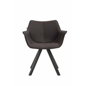 Silla de Confidente TULIP, En Tela, Color Negro