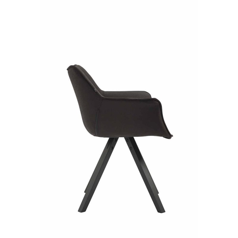 Silla de Confidente TULIP, En Tela, Color Negro