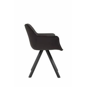Silla de Confidente TULIP, En Tela, Color Negro