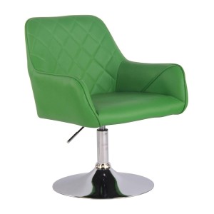Silla de Confidente DARRY BASE, en Piel con Costuras, Negra
