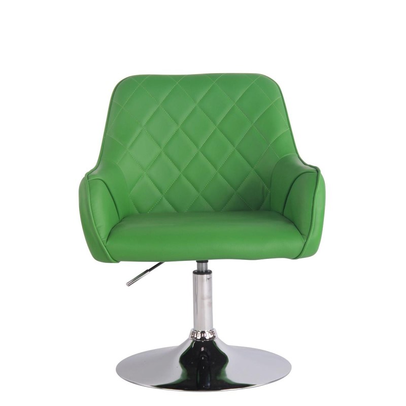 Silla de Confidente DARRY BASE, en Piel con Costuras, Negra