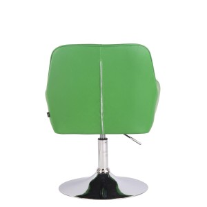 Silla de Confidente DARRY BASE, en Piel con Costuras, Negra