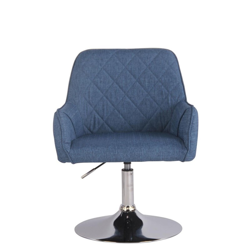 Silla de Confidente DARRY BASE TELA, con Costuras, Negro
