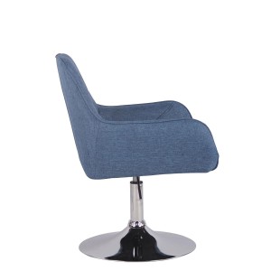 Silla de Confidente DARRY BASE TELA, con Costuras, Negro
