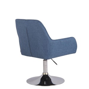 Silla de Confidente DARRY BASE TELA, con Costuras, Negro