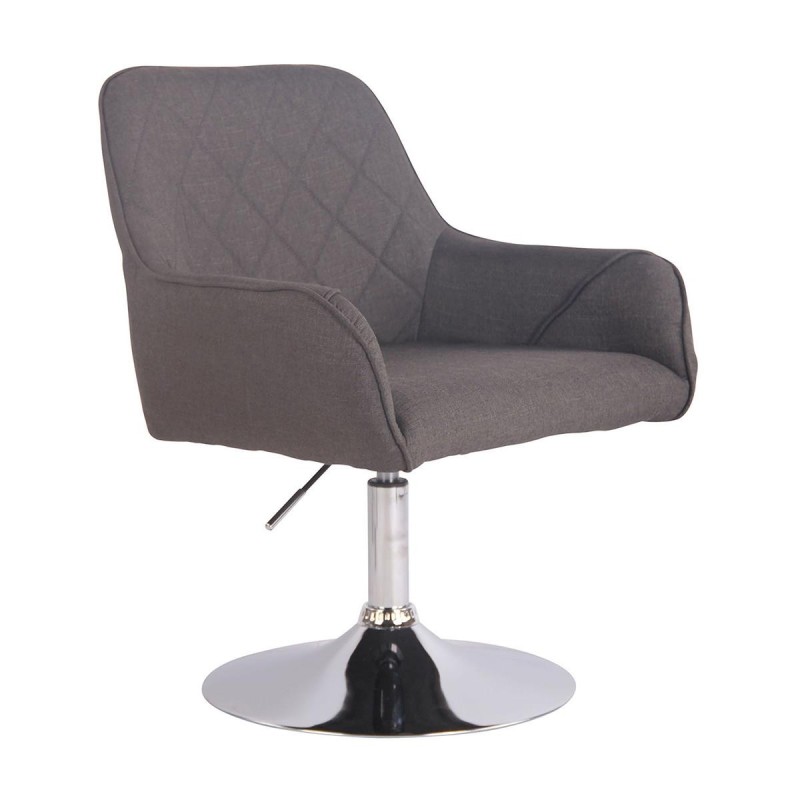 Silla de Confidente DARRY BASE TELA, con Costuras, Negro