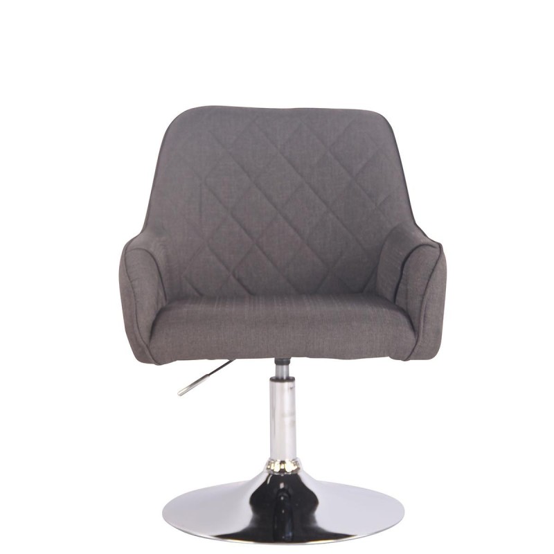 Silla de Confidente DARRY BASE TELA, con Costuras, Negro