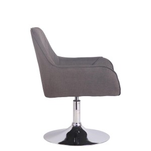 Silla de Confidente DARRY BASE TELA, con Costuras, Negro
