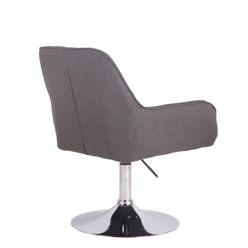 Silla de Confidente DARRY BASE TELA, con Costuras, Negro