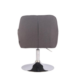 Silla de Confidente DARRY BASE TELA, con Costuras, Negro