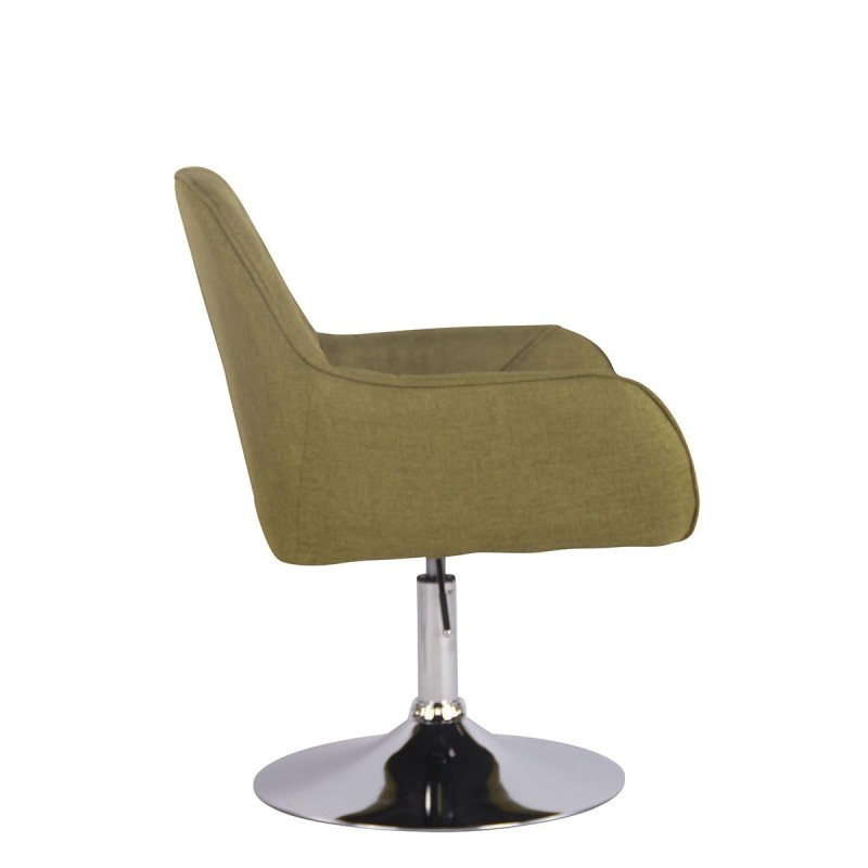 Silla de Confidente DARRY BASE TELA, con Costuras, Negro