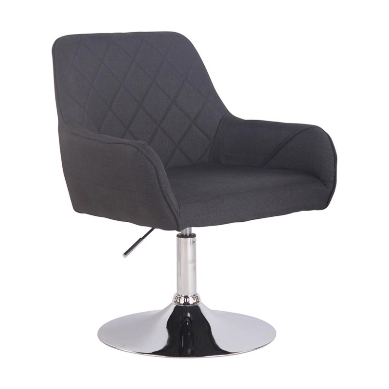 Silla de Confidente DARRY BASE TELA, con Costuras, Negro