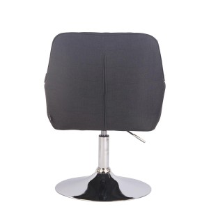 Silla de Confidente DARRY BASE TELA, con Costuras, Negro