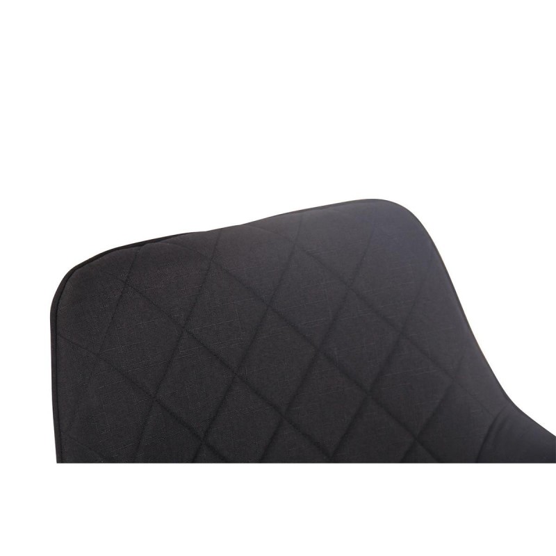 Silla de Confidente DARRY BASE TELA, con Costuras, Negro