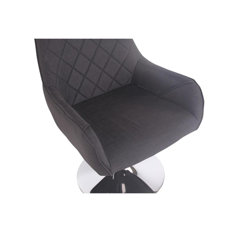 Silla de Confidente DARRY BASE TELA, con Costuras, Negro