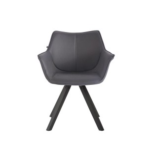 Silla de Confidente TULIP PIEL, Diseño Exclusivo, Color Negro