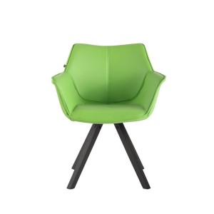 Silla de Confidente TULIP PIEL, Diseño Exclusivo, Color Negro