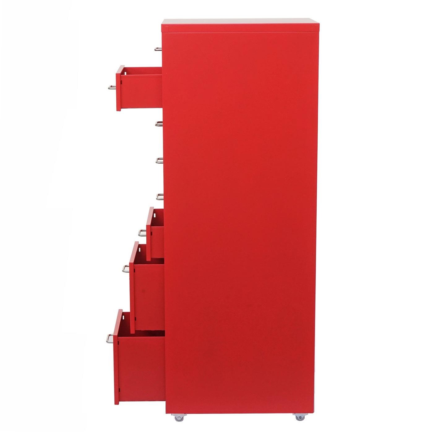 Archivador HUT 8 CAJONES, 109x28x44 cm, en Acero color Blanco