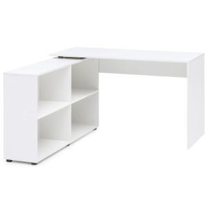 Mesa de ordenador JULIA, configurable, en blanco