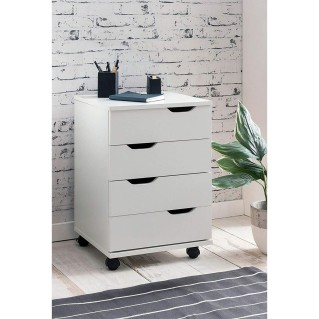 Archivador con Ruedas CONGO, color Blanco 2