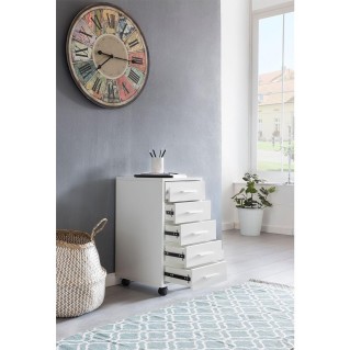 Cajonera con Ruedas KLAY color Blanco 2