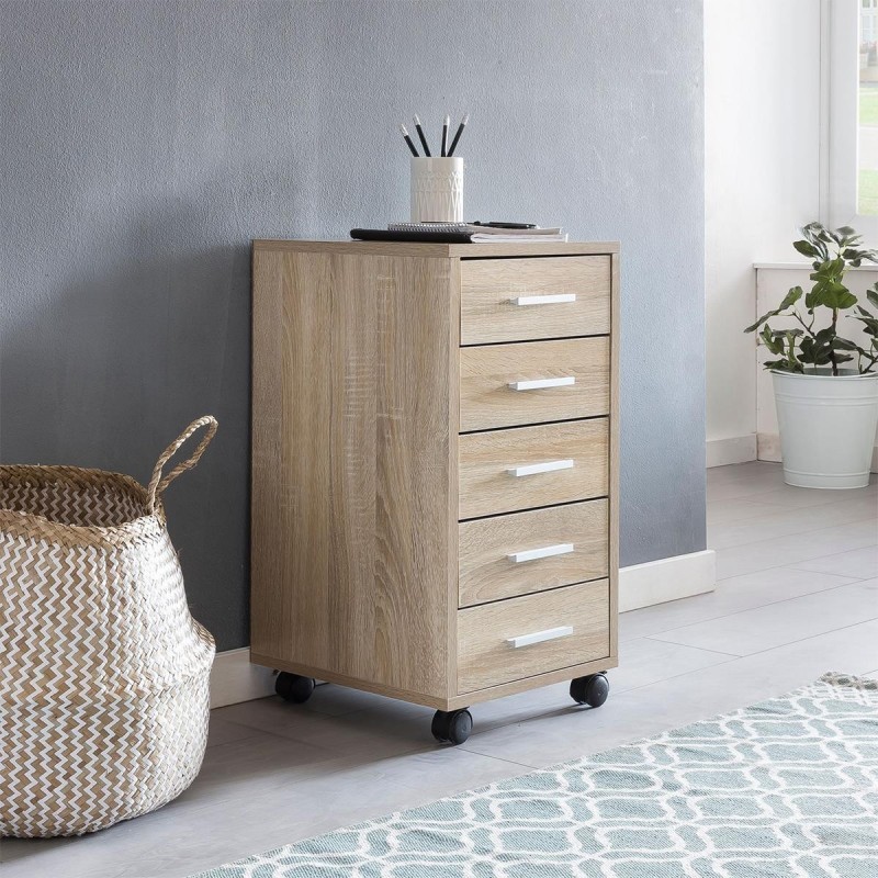 Cajonera con Ruedas KLAY color Blanco