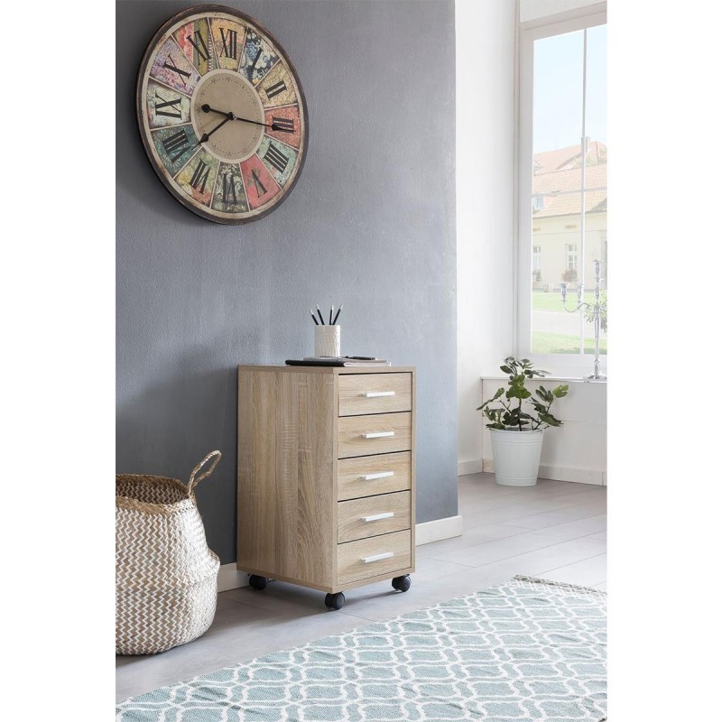 Cajonera con Ruedas KLAY color Blanco