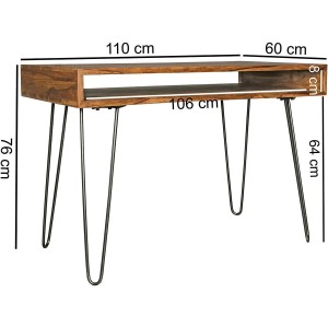 Escritorio MELANI, en madera maciza